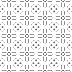 Geometric vector pattern with Black and white colors. abstract ornament for wallpapers and backgrounds.