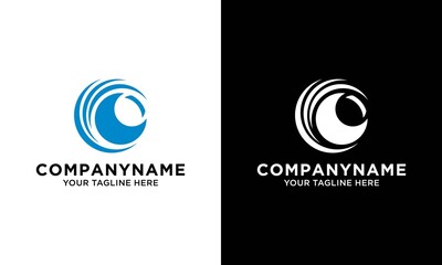 Water wave Logo Template
