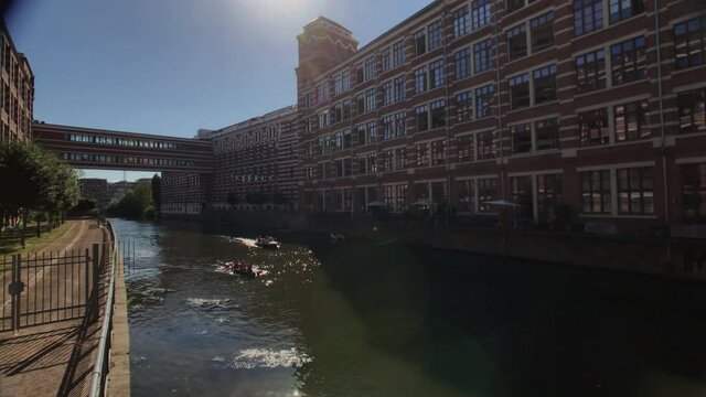 Leipzig-Plagwitz renovated loft apartments by White Elster river