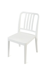 White plastic chair