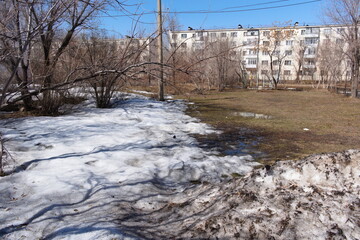 Snow and houses