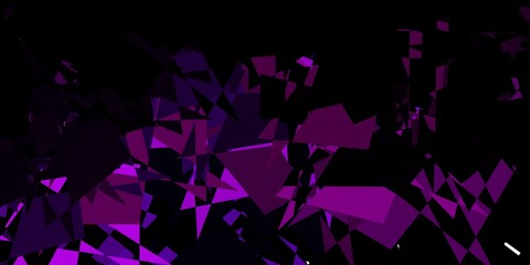 Fototapeta na wymiar Dark purple vector background with random forms.