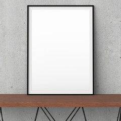 picture frame mockup in modern interior design furniture