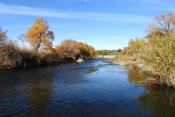 Fototapeta na wymiar The beautiful scenery of the Lower Salt River in the Sonoran Desert, Mesa, Arizona.