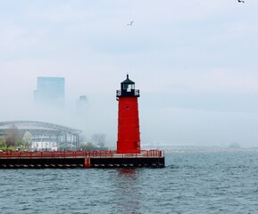 Lighthouse on the lake 