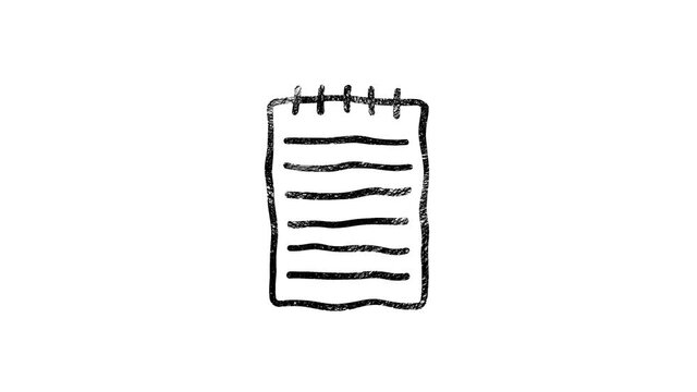 Office icon. Hand draw shadow icon. Office, great design for any purposes. Motion graphics.