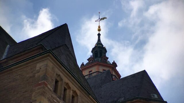 Low angle view of St. Nicholas Church in Leipzig, Germany