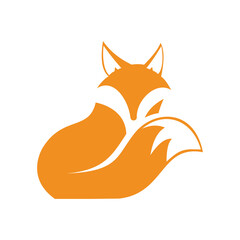 unique fox logo design symbol