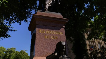 Statue of Felix Mendelssohn-Bartholdy in Leipzig, Germany