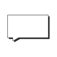 Naklejka premium 吹き出しイラスト、アイコン（フラット影付）