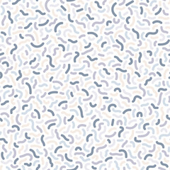 Vector seamless pattern - colorful delicate design. Simple repeatable unusual background. Textile trendy print, curve mosaic texture