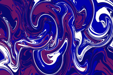 Abstract horizontal background with white blue and purple spots. Smooth bends. for background or packaging