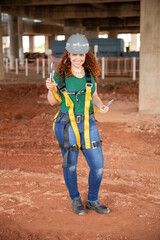 Woman in construction