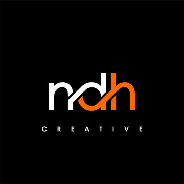 NDH Letter Initial Logo Design Template Vector Illustration
