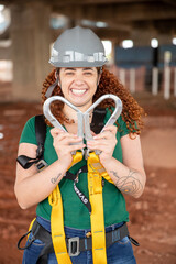 Woman in construction