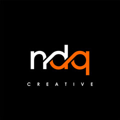 NDQ Letter Initial Logo Design Template Vector Illustration