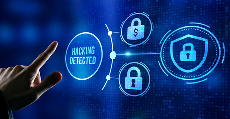 Internet, business, Technology and network concept. Cyber security data protection business...