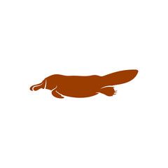 Fototapeta premium Platypus design vector illustration, Creative Platypus logo design concept template, symbols icons