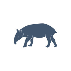 Tapir design vector illustration, Creative Tapir logo design concept template, symbols icons