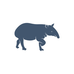 Tapir design vector illustration, Creative Tapir logo design concept template, symbols icons