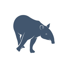 Tapir design vector illustration, Creative Tapir logo design concept template, symbols icons