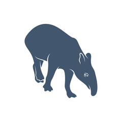 Tapir design vector illustration, Creative Tapir logo design concept template, symbols icons