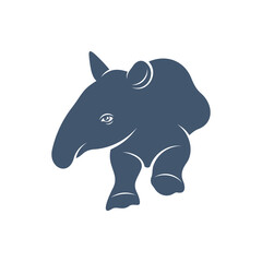 Tapir design vector illustration, Creative Tapir logo design concept template, symbols icons