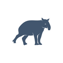 Tapir design vector illustration, Creative Tapir logo design concept template, symbols icons