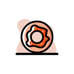 Donut Conceptual Icon Vector Illustration Design Illustration