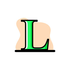 Letter L Conceptual Vector Illustration Design Icon