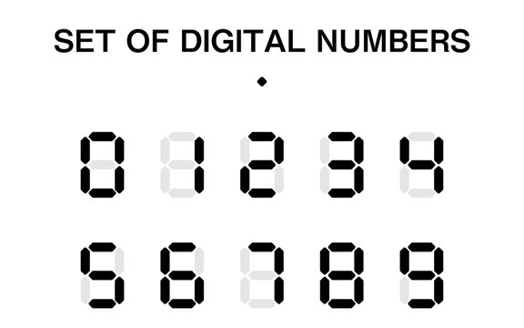 115 Best デジタル数字 Images Stock Photos Vectors Adobe Stock