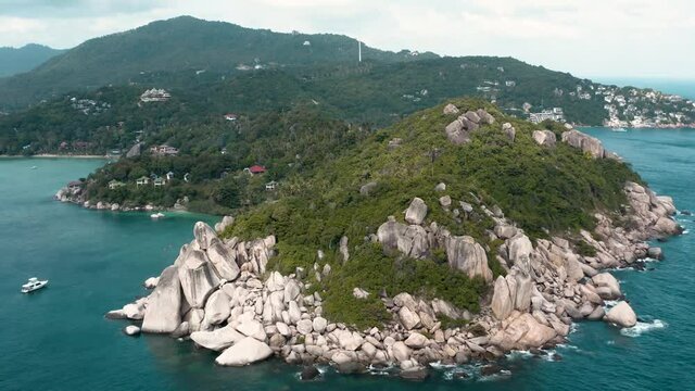Aerial view of Koh Tao, Samui Province, Thailand