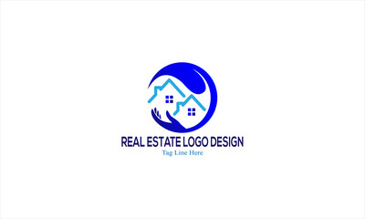 Real Estate Logo  Creative and Ilegant illustration design