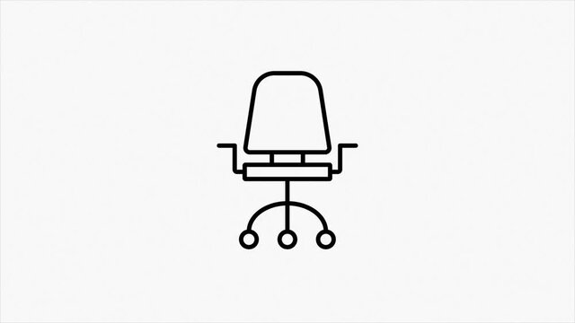 Office icon. Glitch shadow icon set. Office, great design for any purposes. Motion graphics.