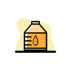Oil Bottle Vector Illustration Design Icon