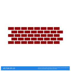 brickwall Icon Vector illustration simple design element