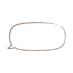 吹き出しイラスト、アイコン（手描き風）