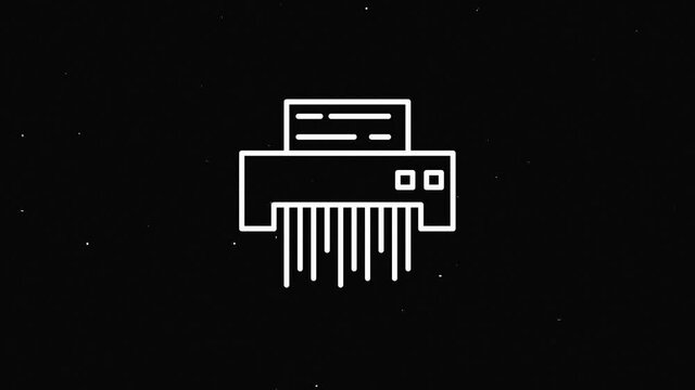 Office icon. Glitch shadow icon set. Office, great design for any purposes. Motion graphics.