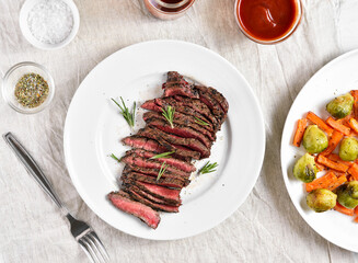 Grilled beef steak