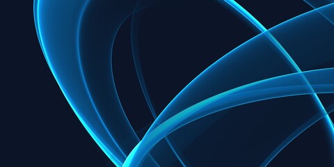 Simple Neon Blue Wave Minimal Modern Elegant Abstract Background
