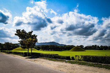 Fototapeta na wymiar 韓国、慶州の公園の情景