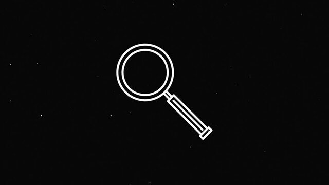 Office icon. Glitch shadow icon set. Office, great design for any purposes. Motion graphics.