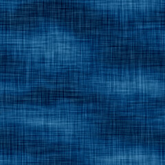 Aegean teal mottled linen nautical texture background. Summer coastal living style home decor. Worn turquoise blue dyed textile seamless pattern.
