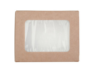 Cardboard box isolated on white.