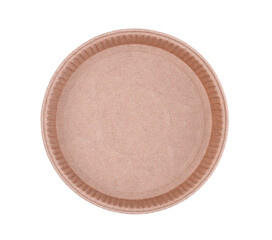 Paper baking dish isolated.