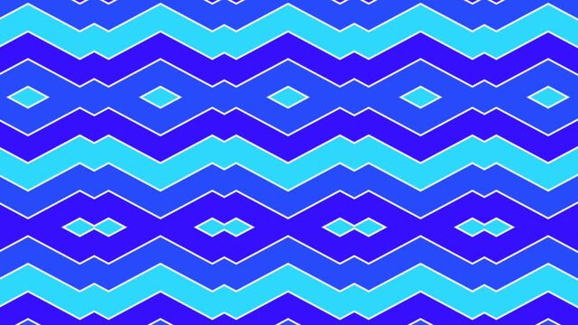 Beautiful geometric seamless looping pattern, moving geometrical decorative elegant ornament endless background