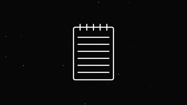 Office icon. Glitch shadow icon set. Office, great design for any purposes. Motion graphics.