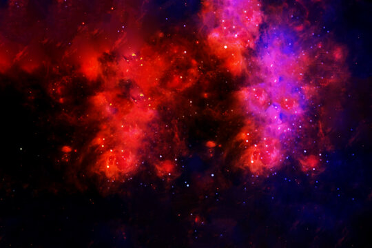 Beautiful bright galaxy. Elements of this image were furnished by NASA. © Artsiom P