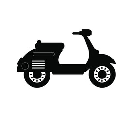 Retro scooter icon
