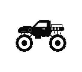 Monster car icon